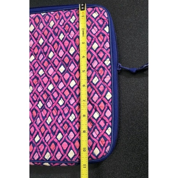 Vera Bradley Katalina Pink Purple Laptop Zippered Sleeve Padded School Mac Book - Picture 6 of 7